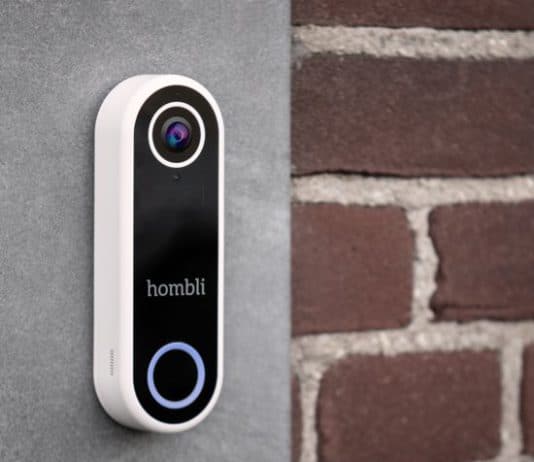 Hombli Slimme Video Deurbel aan de muur