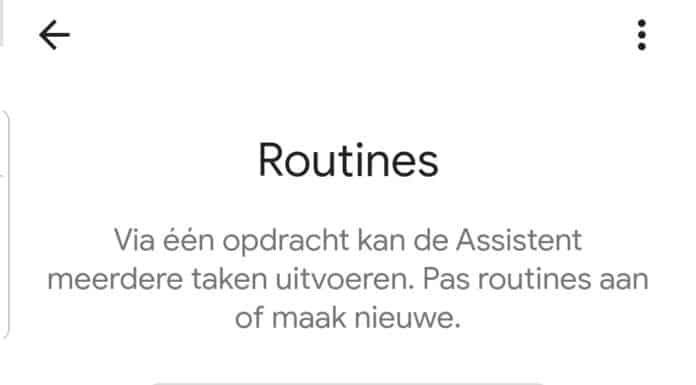 google home routines in Nederland